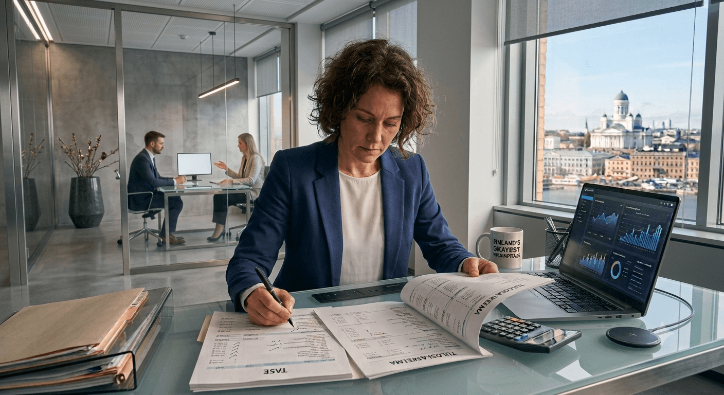 Illustrative image of an accounting office